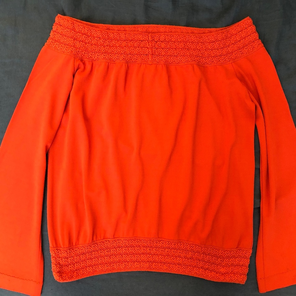 Missoni off-the-shoulder top with crochet trim